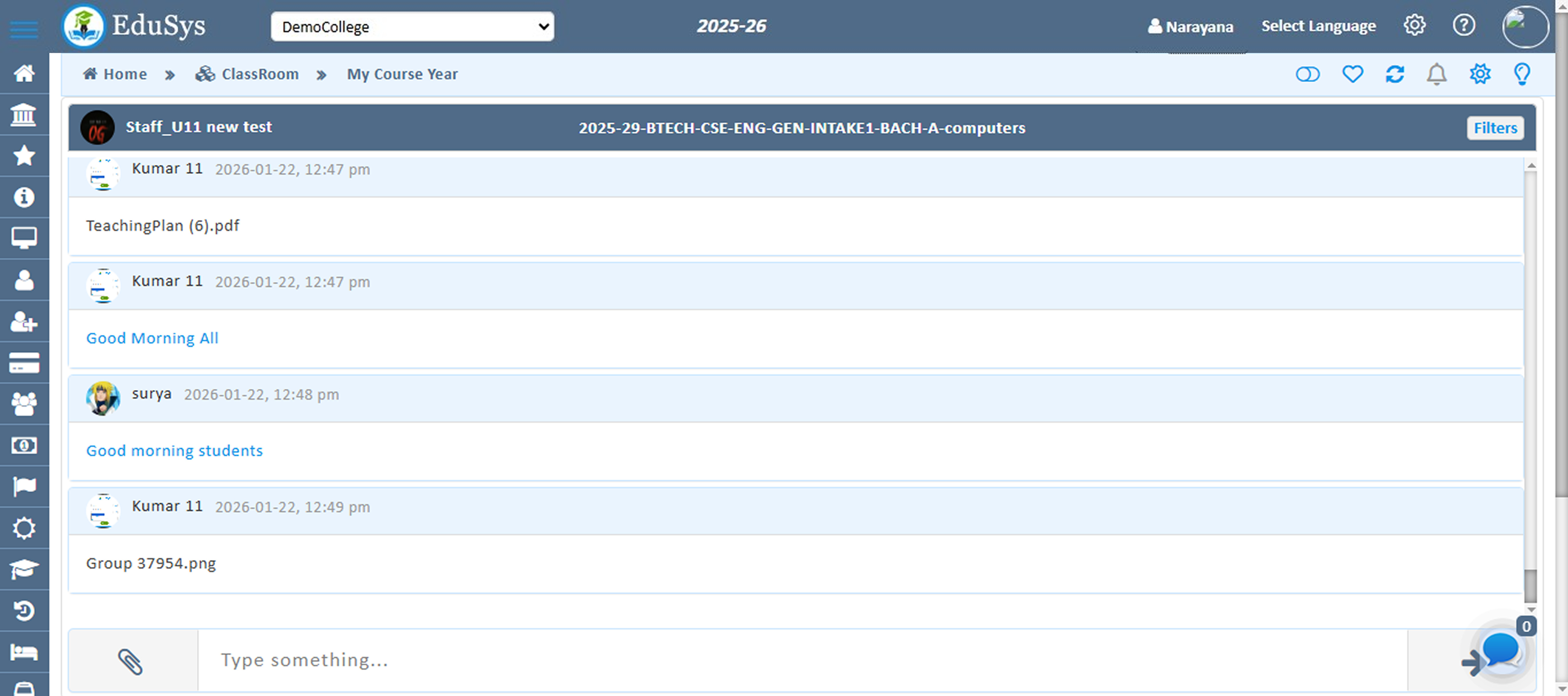 College class Room Management