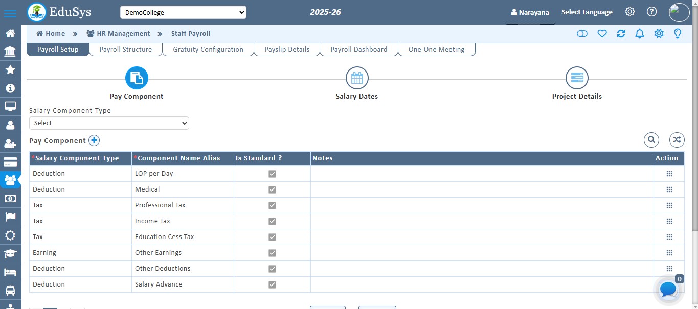 College Payroll HR Management